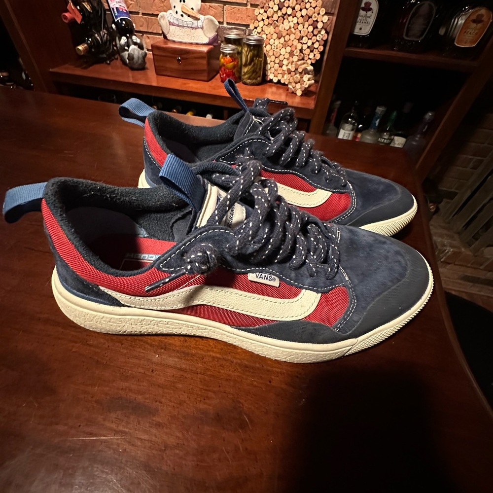 Vans Blue and Red Sneakers